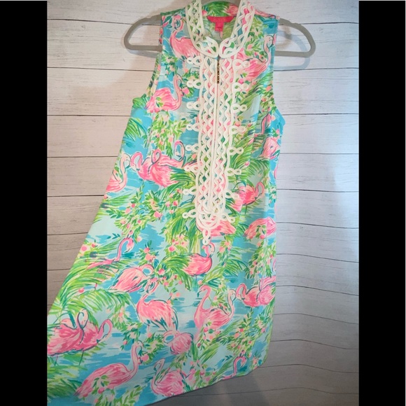 Lilly pulitzer Flamingo dress - Picture 5 of 14